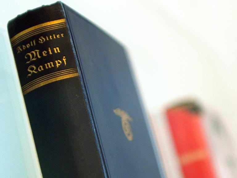 Der Buchrücken von "Mein Kampf" 