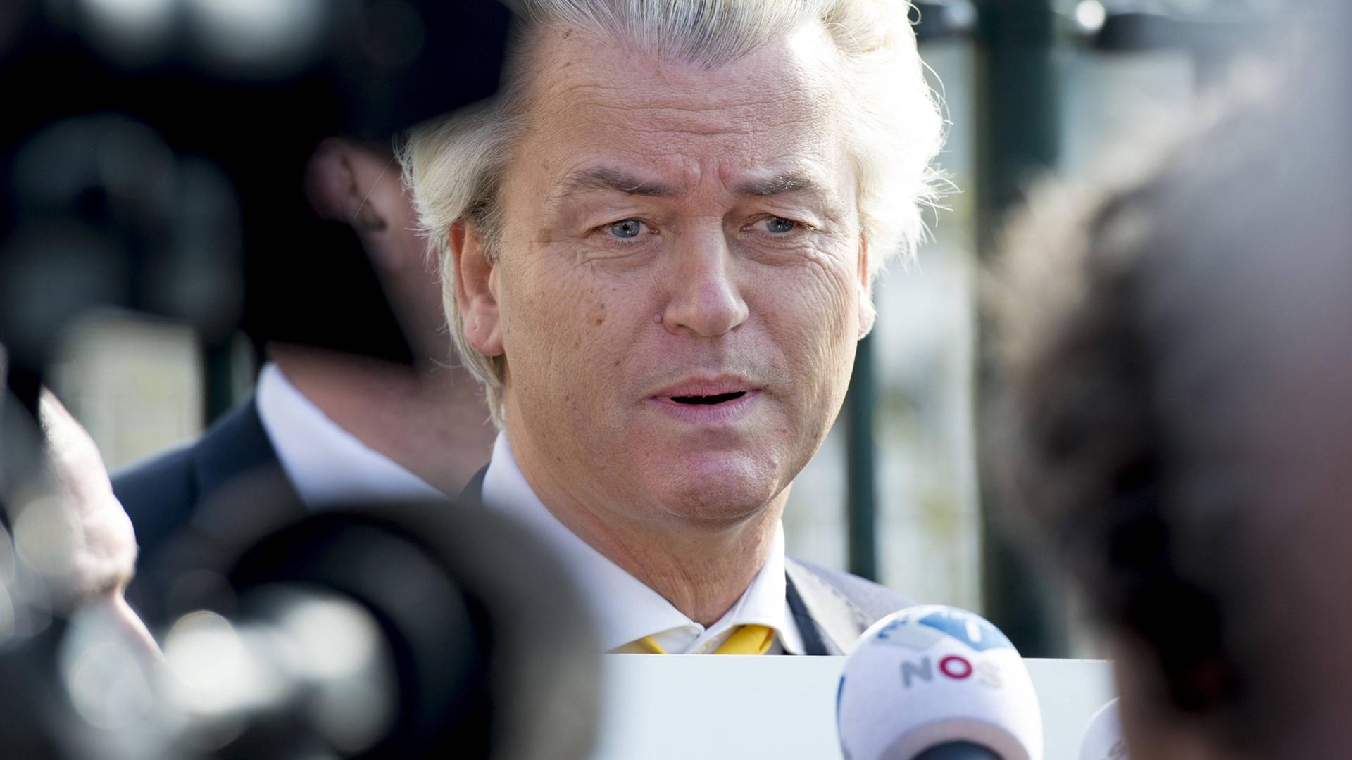 Geert Wilders, Vorsitzender der rechtspopulistischen Partei für die Freiheit
