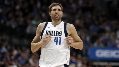 Dirk Nowitzki im Spiel gegen die New Orleans Pelicans