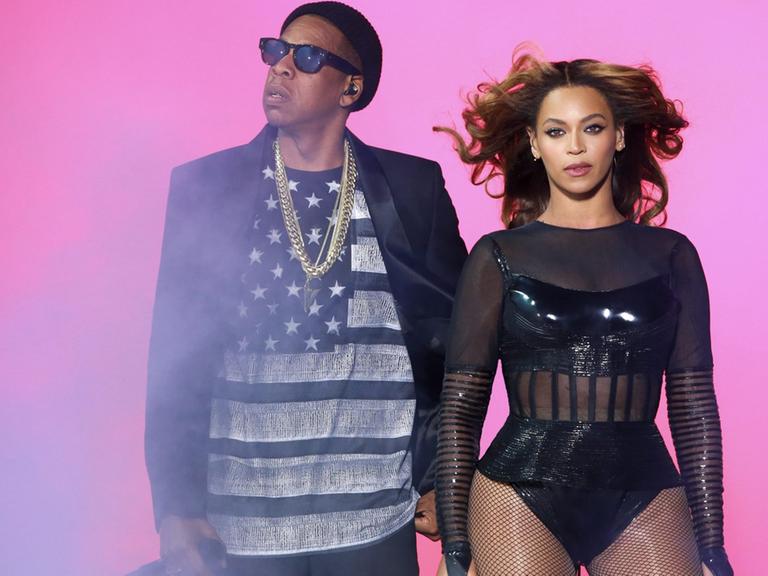Jay Z und Beyoncé bei einem gemeinsamen Konzert