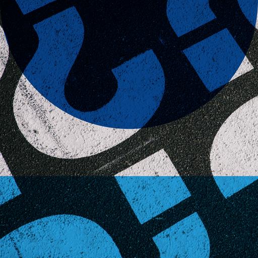 Das Logo des Podcasts für die Interviews im Deutschlandfunk zeigt eine Grafik aus Fragezeichen 