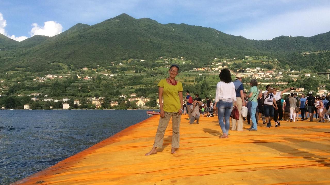 Chirstos "Floating Piers" am Lago d'Iseo