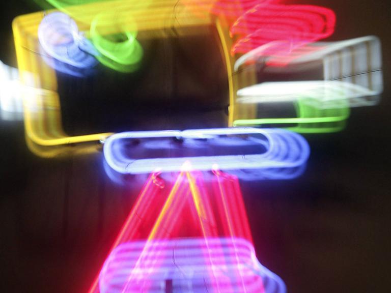 Kamera-Leuchtreklame.