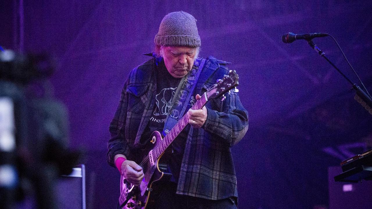 Der US-Sänger Neil Young BottleRock Napa Valley Music Festival im kalifornischen Napa Valley Expo (25. Mai 2019)