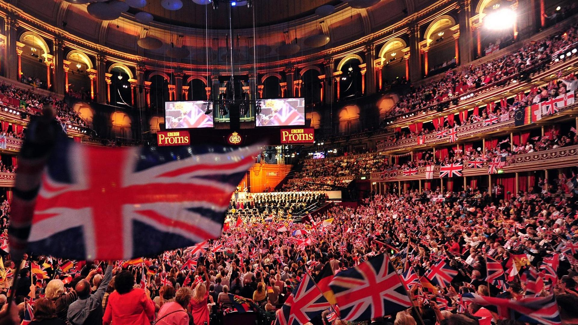 Die "Last Night of the Proms" in der Royal Albert Hall in London
