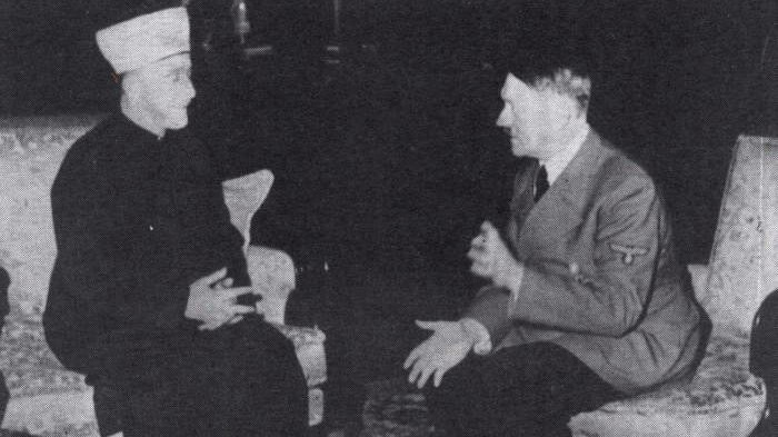 30. November 1941: Der Großmufti von Jerusalem, Mohammad Amin Al-Husseini, bei einem Treffen mit Adolf Hitler in Berlin.