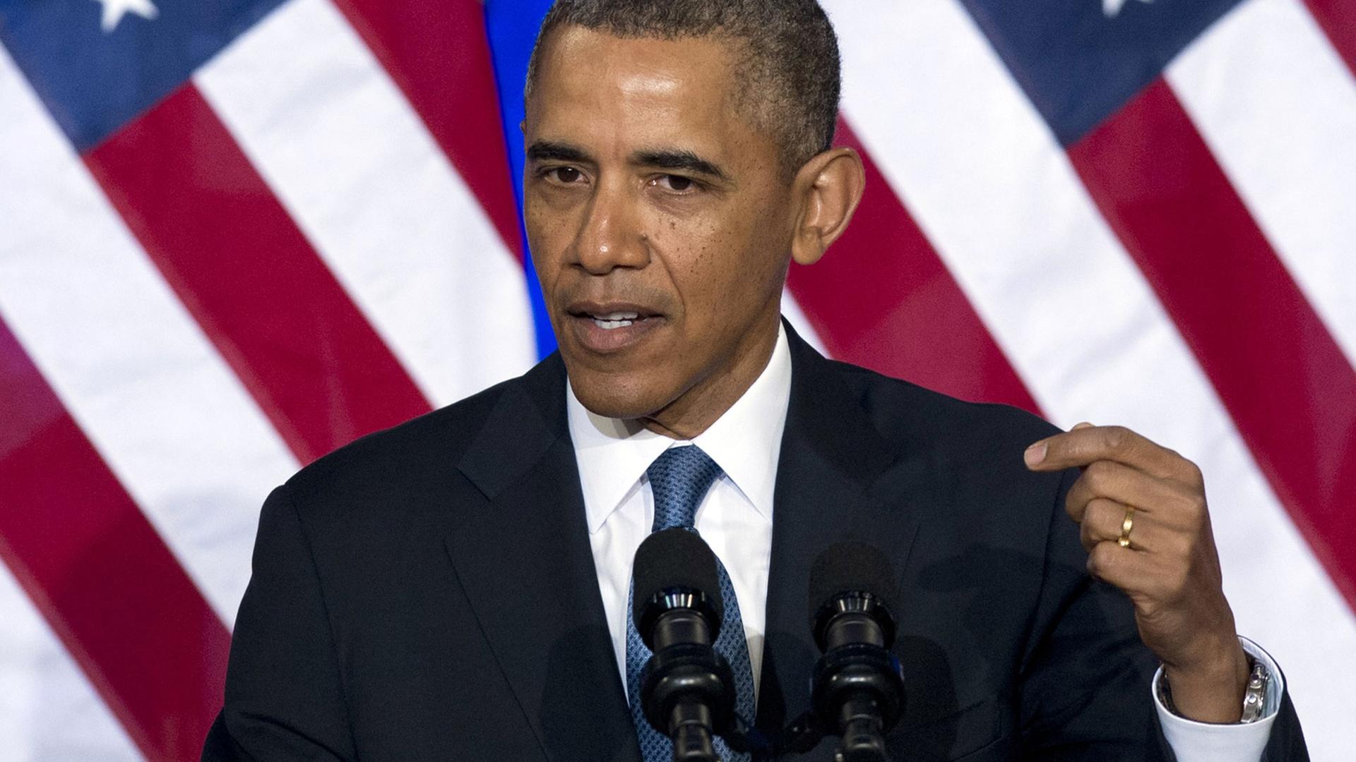 Obama bei seiner Rede zur NSA-Reform