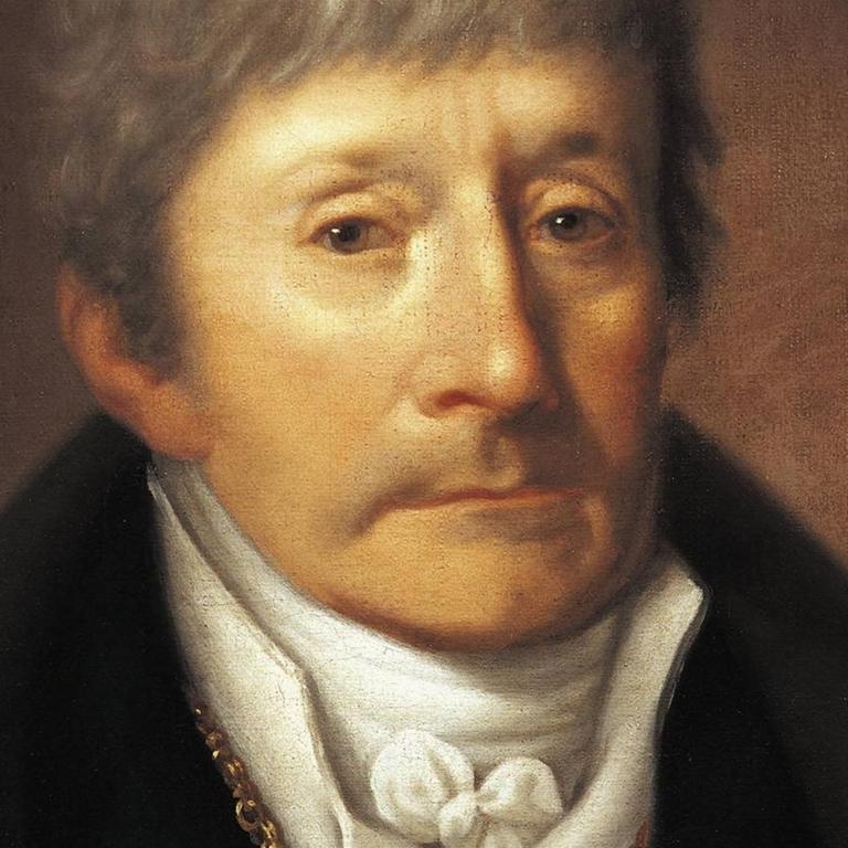 Gemälde des älteren Komponisten.