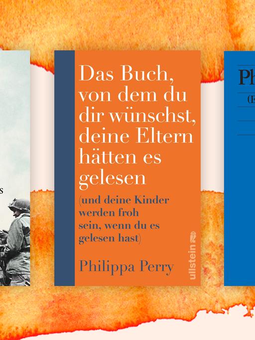 Drei der besten Sachbücher im Juni: "Acht Tage im Mai" von Volker Ullrich; "Das Buch, von dem du dir wünschst, deine Eltern hätten es gelesen" von Philippa Perry; "(Ent-)Demokratisierung der Demokratie" von Philip Manow.