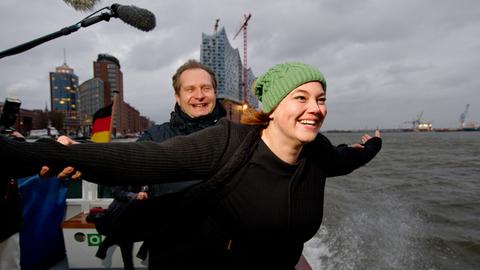 Jens Kerstan und Katharina Fegebank, Spitzenkandidaten für die Bürgerschaftswahl 2015 in Hamburg