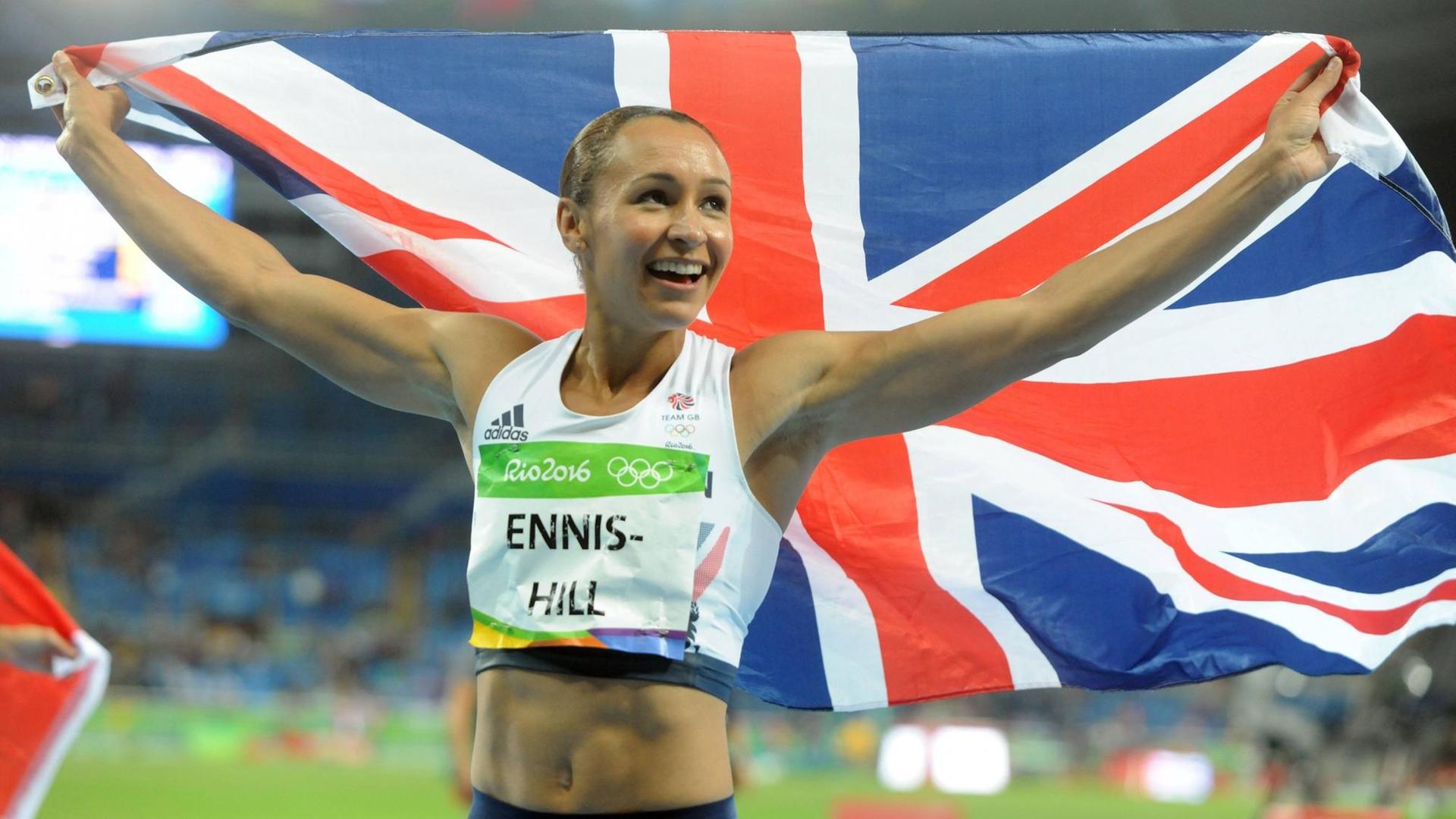 Die Britin Jessica Ennis-Hill, Olympiasiegerin im Siebenkampf bei den Sommerspielen in Rio 2016.
