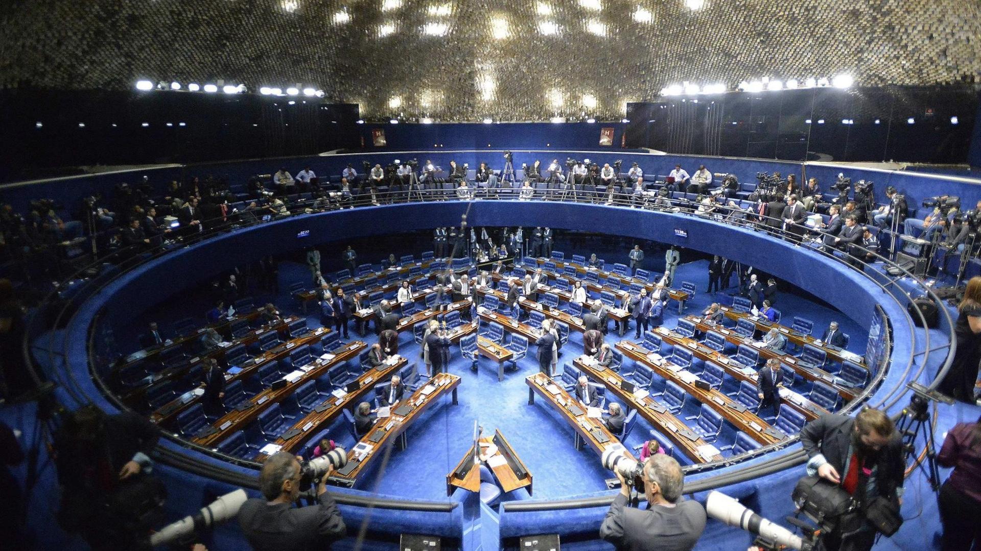 Blick in den brasilianischen Senat am 11.5.2016.