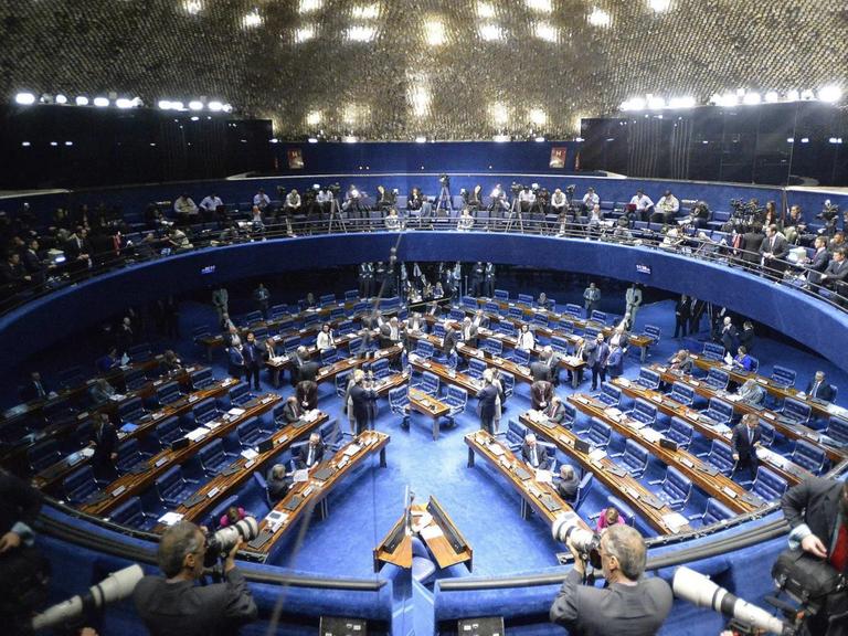 Blick in den brasilianischen Senat am 11.5.2016.