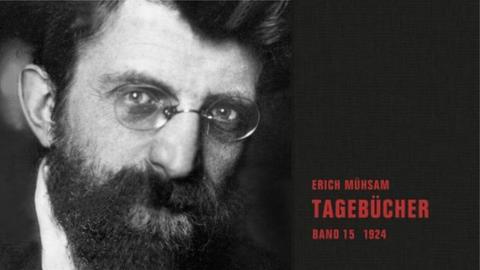 Der ermordete Schriftsteller Erich Mühsam und eins seiner Tagebücher