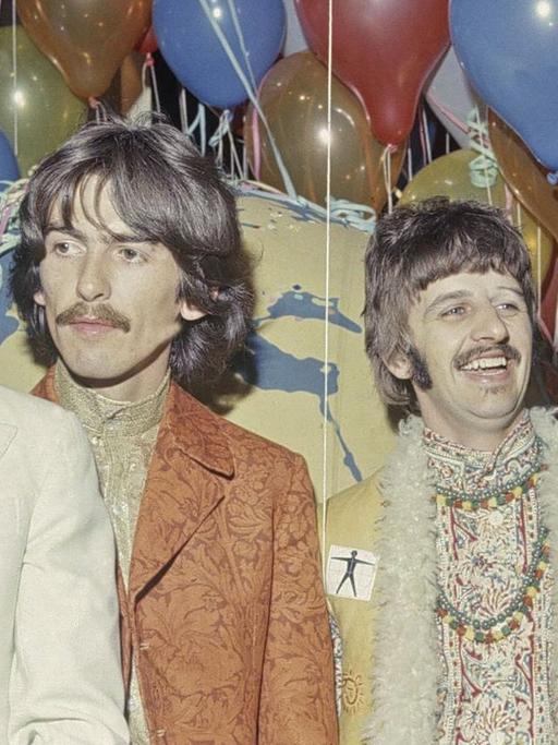 The Beatles im Jahr 1967: Paul McCartney, George Harrison, Ringo Starr, John Lennon (v.l.n.r.)