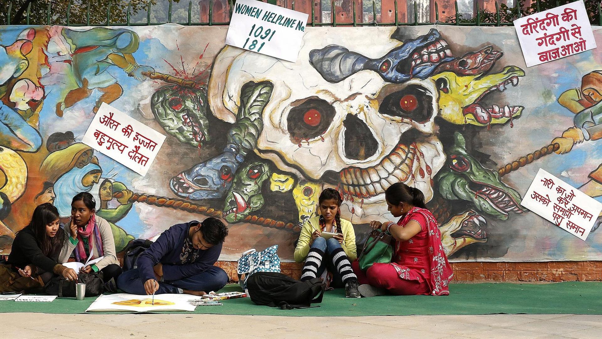Protestmeile Jantar Mantar in Neu-Delhi