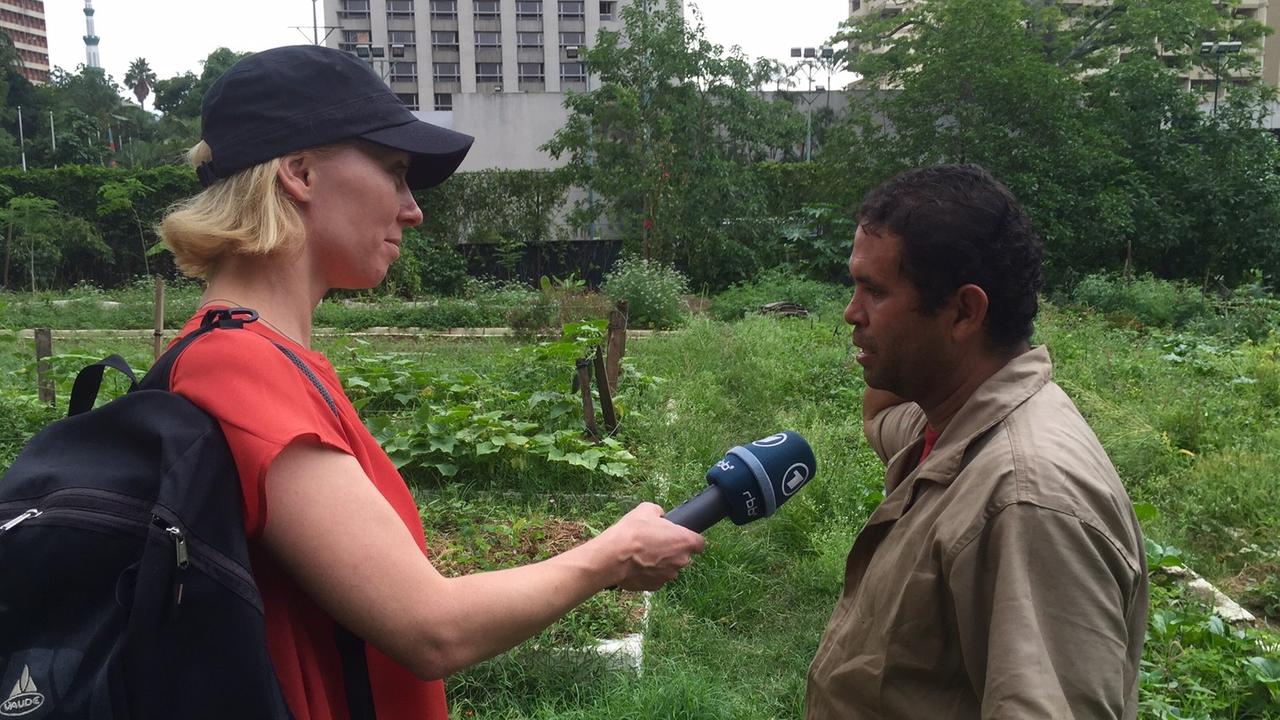 Matheprofessor Velasquez im Stadtgarten in Caracas