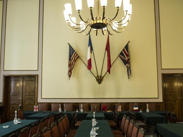 Der historische Kapitulationssaal im Deutsch-Russischen Museum in Karlshorst, in dem im Mai 1945 Weltgeschichte geschrieben wurde.