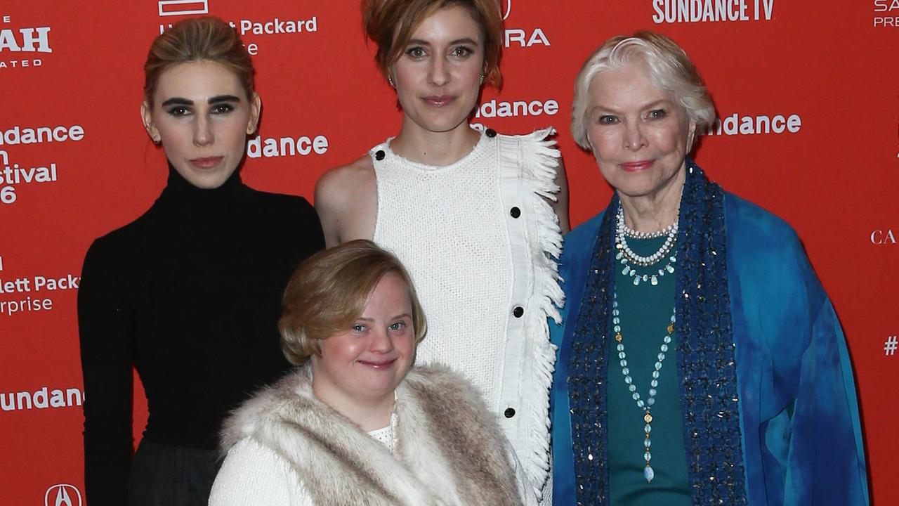 Die Besetzung von "Wiener Dog" bei der Vorführung des Films auf dem Sundance Film Festival 2016: Zosia Mamet, Bridget Brown, Greta Gerwig und Ellen Burstyn