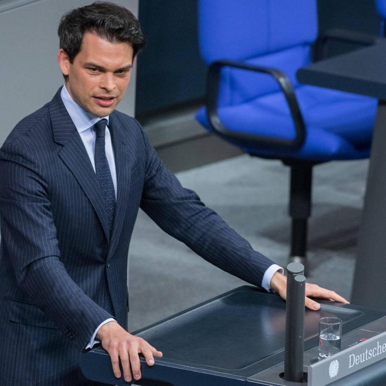 Der CDU-Bundestagsabgeordnete und Hamburger CDU-Landesvorsitzende Christoph Ploß im Bundestag