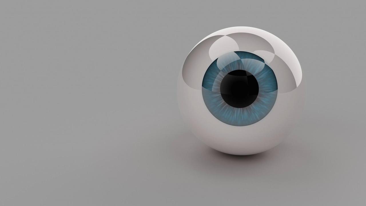 Three-dimensional modeling eyeballs with white background PUBLICATIONxNOTxINxCHN 442581682541297670