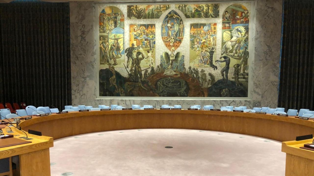 Das wichtigste UN-Gremium: Im Sicherheitsrat verhandeln die Staaten u. a. über militärisches Eingreifen.