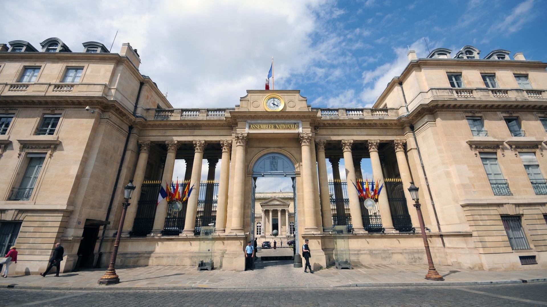 Das Gebäude der französischen Nationalversammlung.