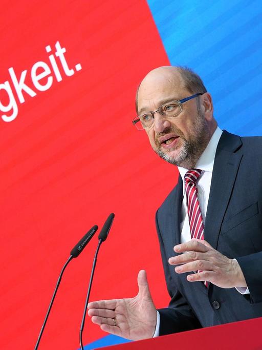 Der Kanzlerkandidat der SPD, Martin Schulz, am 15.08.2017 im Willy-Brandt Haus in Berlin