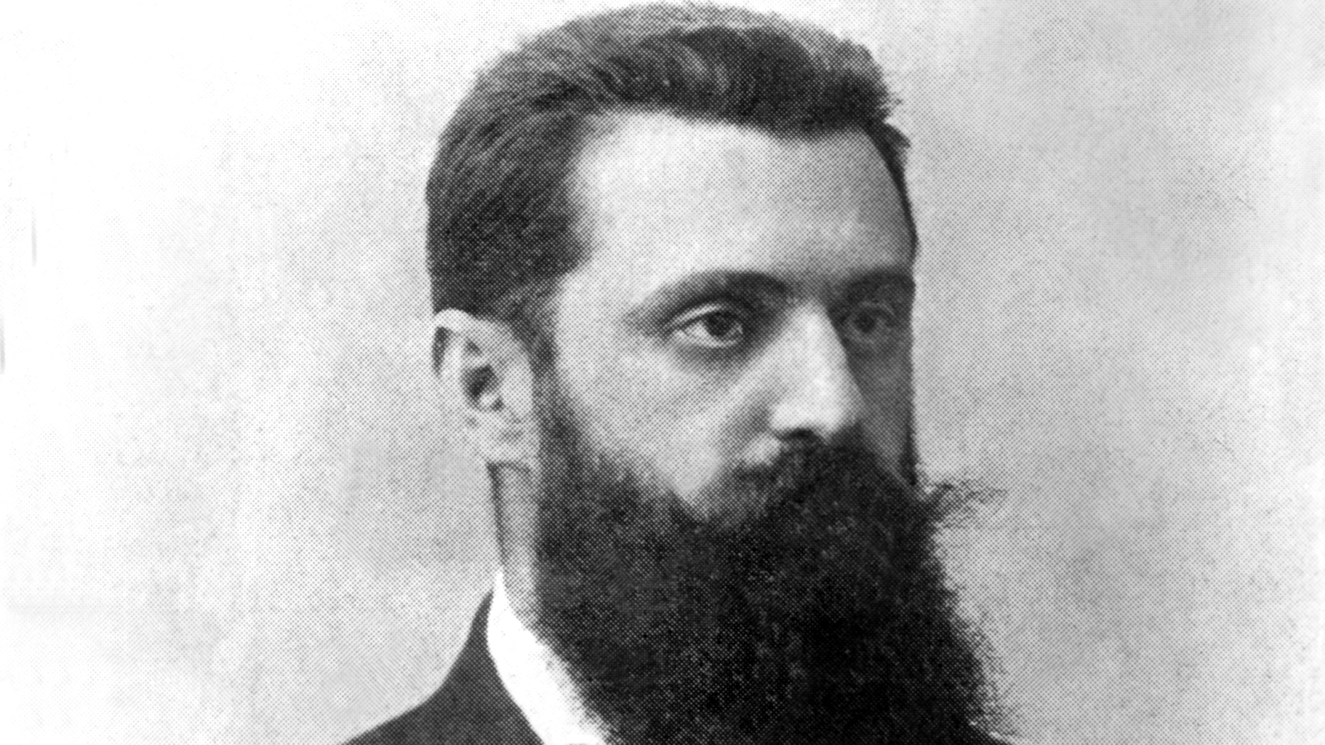 Der Begründer des politischen Zionismus ("Der Judenstaat", 1896), Dr. Theodor Herzl (undatiert).