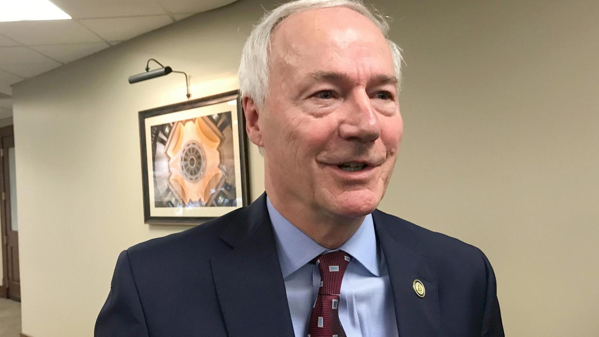 Zu sehen ist Asa Hutchinson,ehemaliger republikanischer Gouverneur von Arkansas. Zu sehen ist Asa Hutchinson,ehemaliger republikanischer Gouverneur von Arkansas.