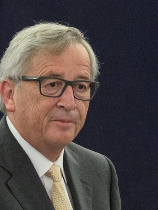 Jean-Claude Juncker spricht vor dem Europäischen Parlament in Strasbourg