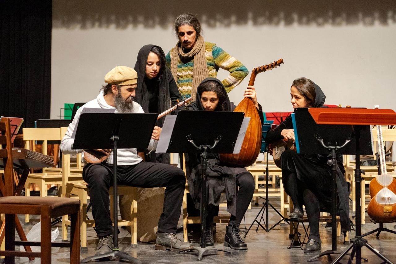 Musiker der Yarava Music Group in Teheran 