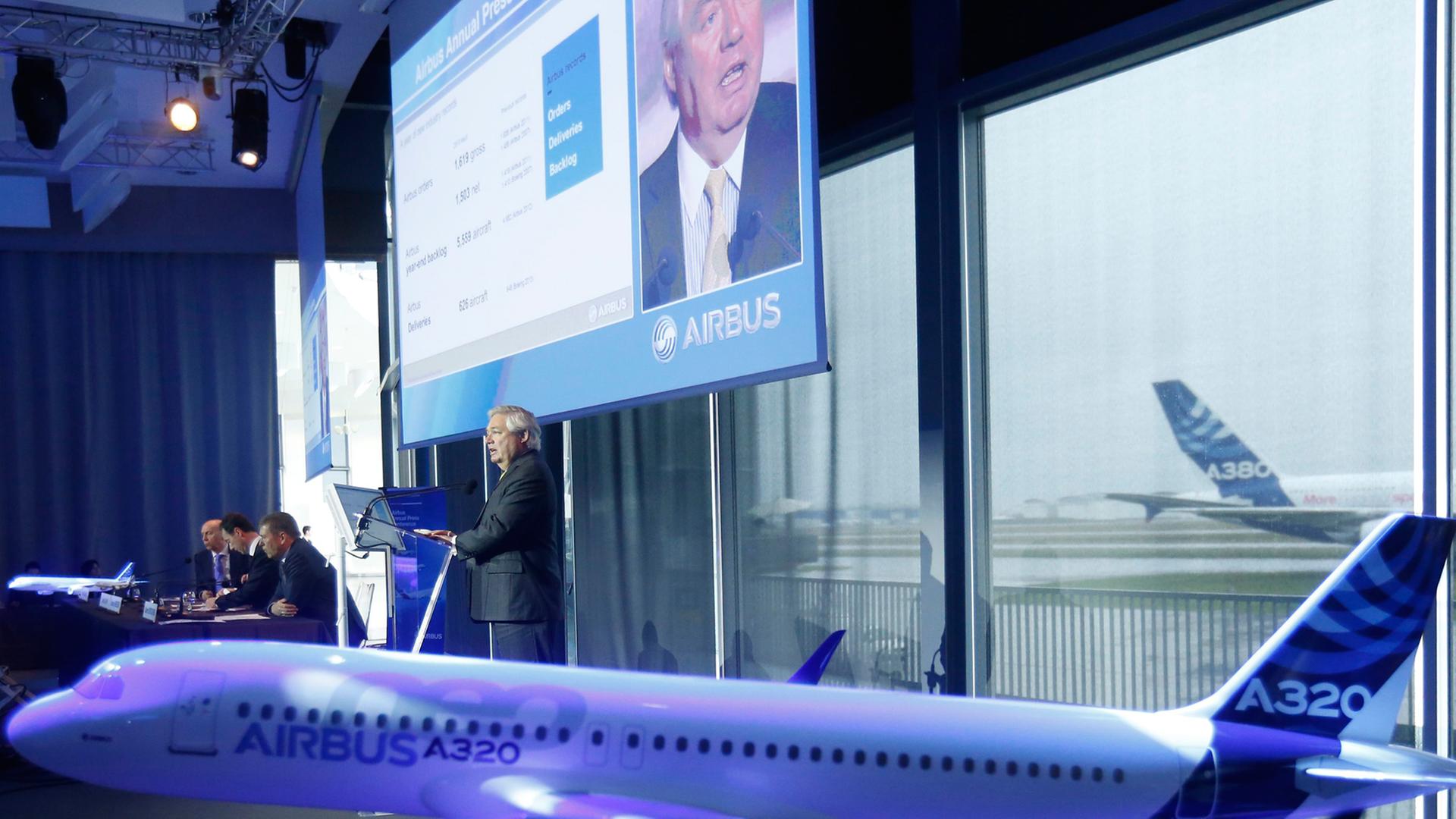 Pressekonferenz von Airbus in Toulouse