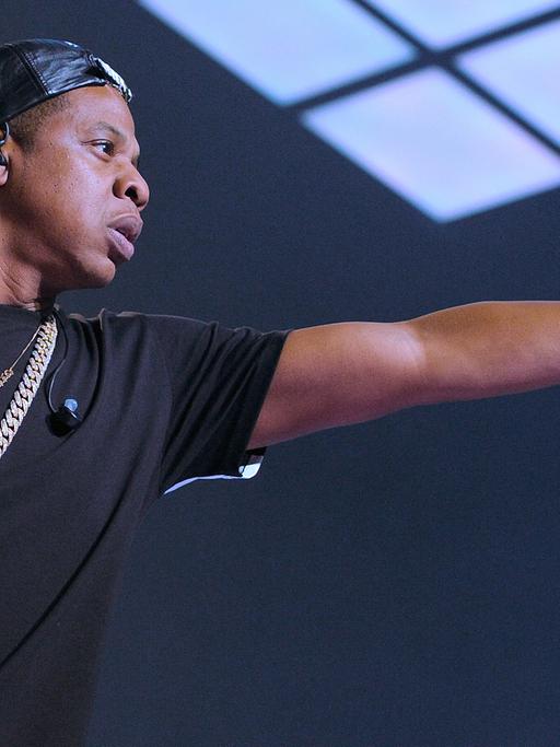 Rapper Jay-Z bei einem Konzert in Hamburg im Jahr 2013