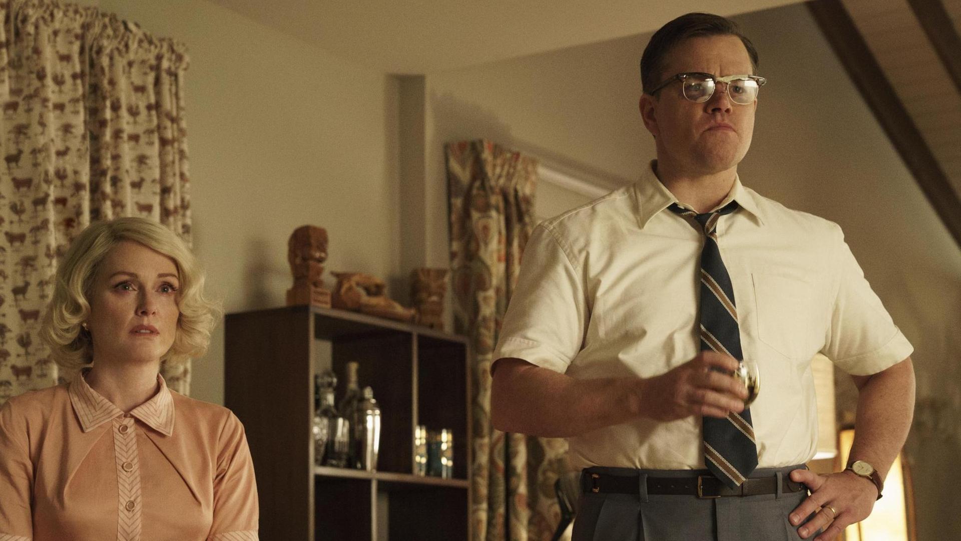 Julianne Moore und Matt Damon in George Clooneys "Suburbicon"