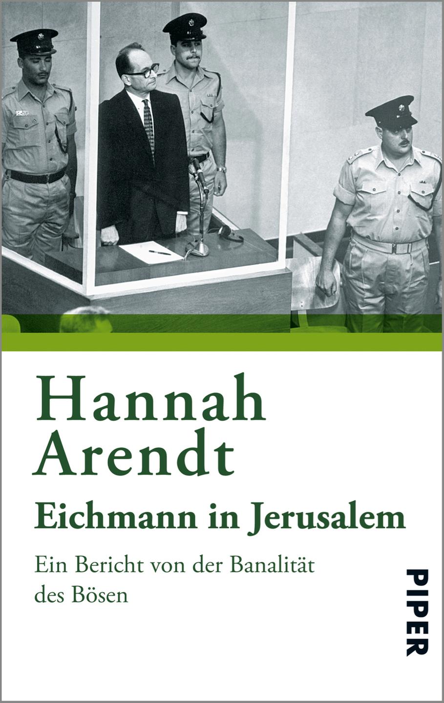 Cover Hannah Arendt "Eichmann in Jerusalem"