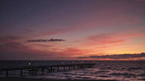 Sonnenuntergang am Strand von Rerik.