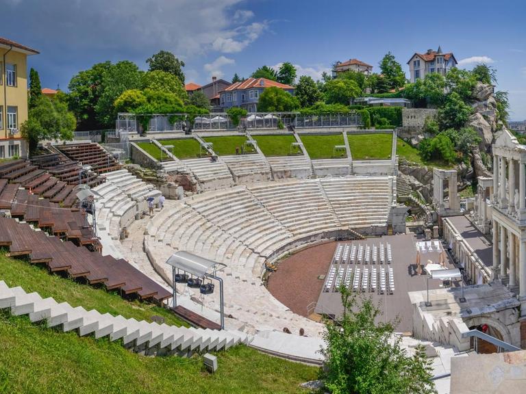 Römisches Theater und Altstadt in Plowdiw