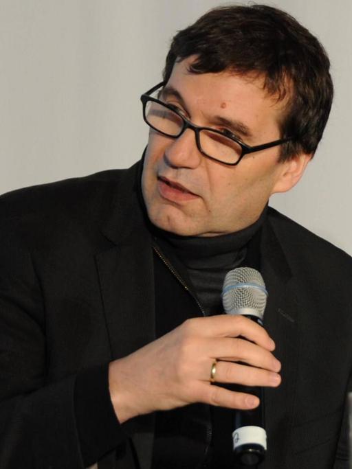 Oswald Egger spricht auf der Frankfurter Buchmesse 2016