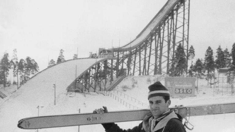 Der Skispringer und Olympiasieger Helmut Recknagel, der für die DDR antrat