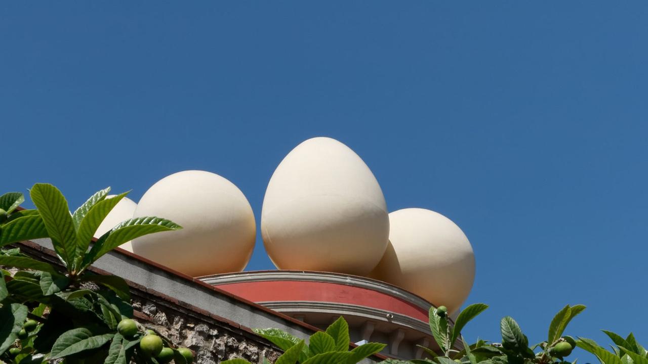 Eier auf dem Dach