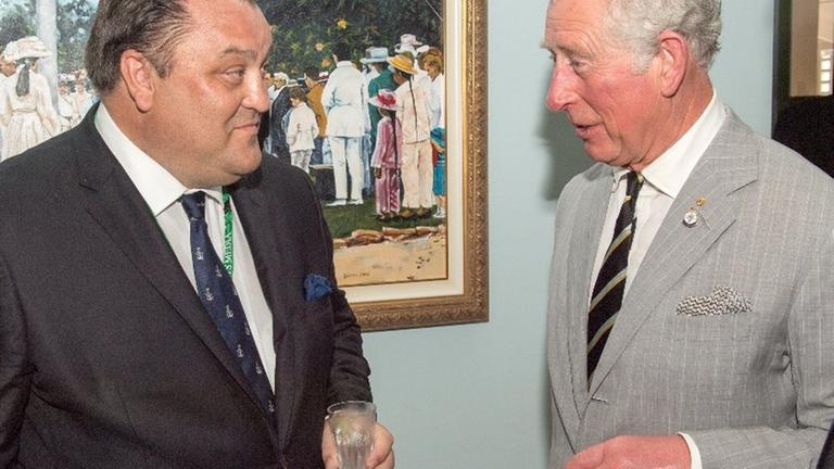 "Royal correspondent" Robert Jobson bei einem Gespräch mit Prinz Charles