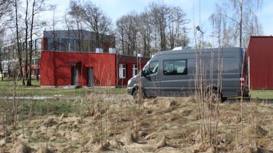 Einsatzbus der Drogenfahnder von Europol
