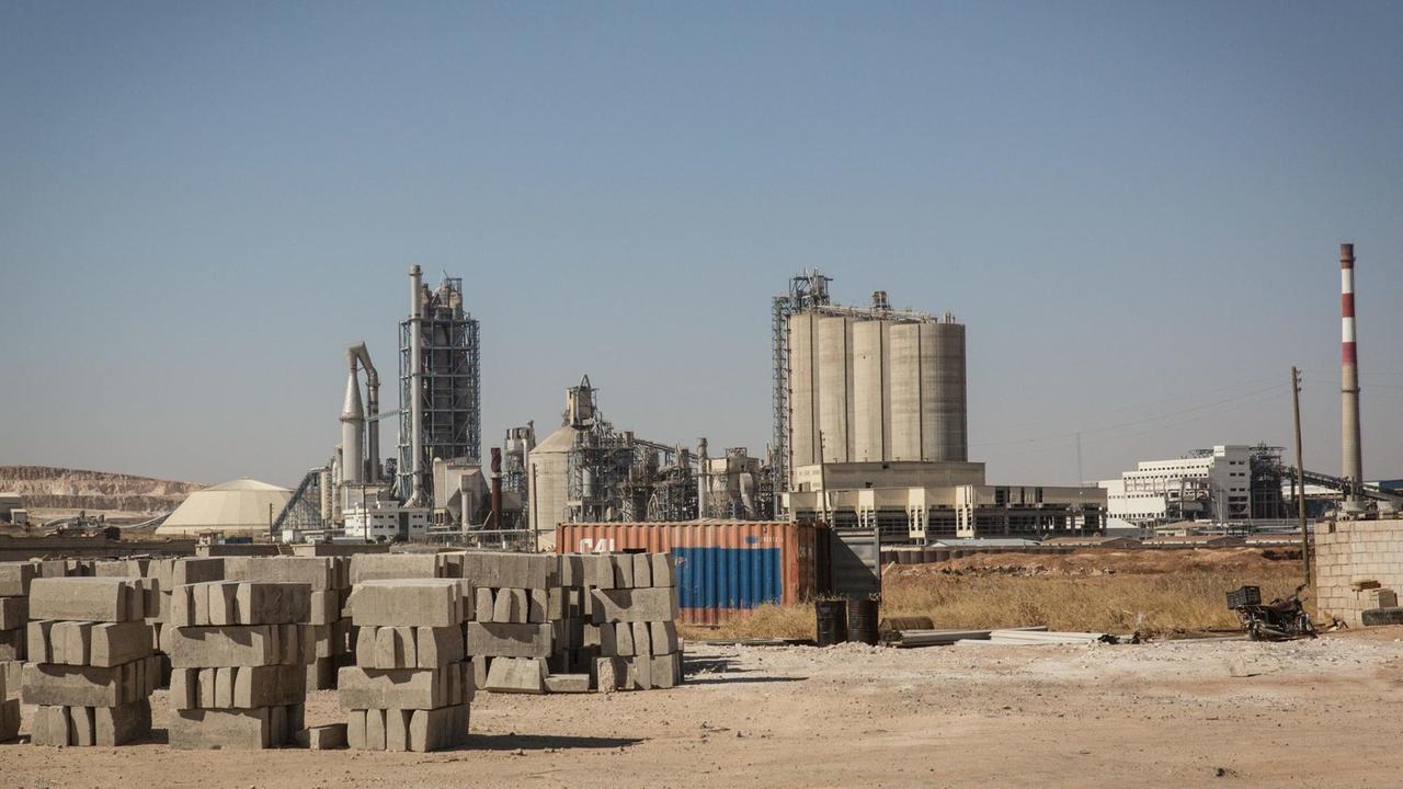 Lafarge-Zementfabrik in Syrien