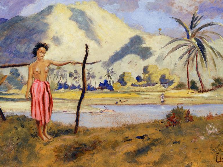 Louis Michel Eilshemius - Samoa, 1907 Samoa, Öl auf Karton, 59 x 68,6 cm, The Phillips Collection, Washington, D.C., Acquired 1927
