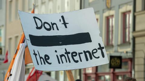 Demonstration gegen Artikel 13 im März 2019