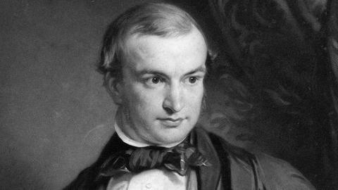 Schwarz-weiß-Portrait von John Couch Adams