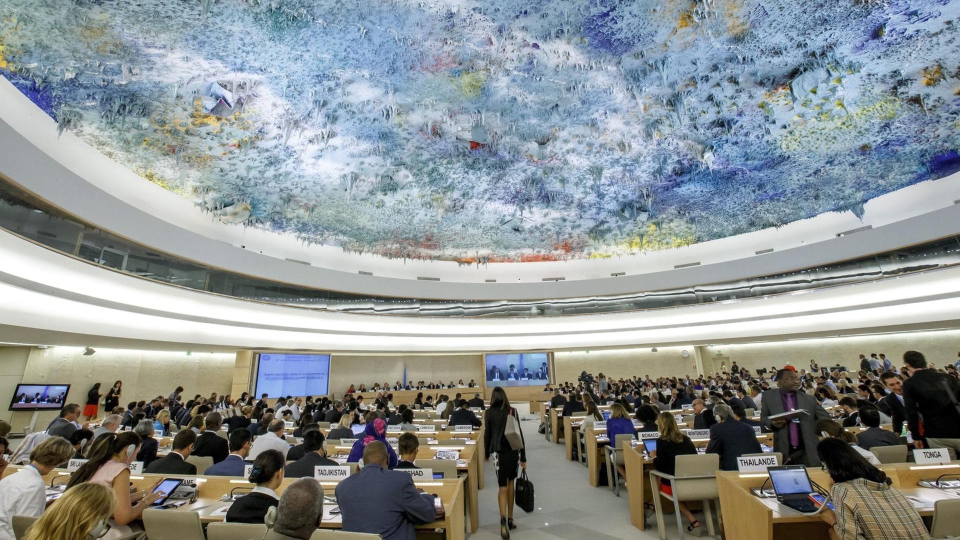 Der Menschenrechtsrat der Vereinten Nationen in Genf am 13. September 2016.