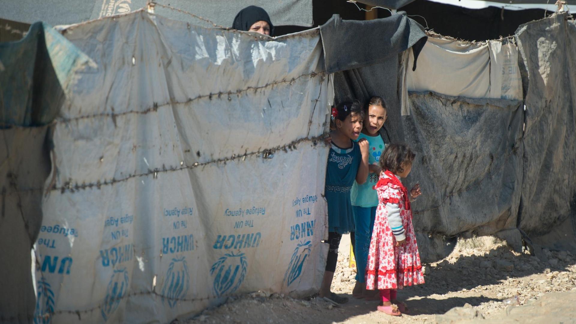 Syrische Flüchtlinge im UNO-Flüchtlingslager Zaatari in Jordanien.