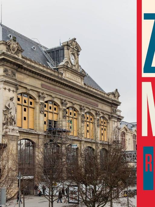 Buchcover: Raymond Queneau: „Zazie in der Metro“, Foto: Gare d'Austerlitz